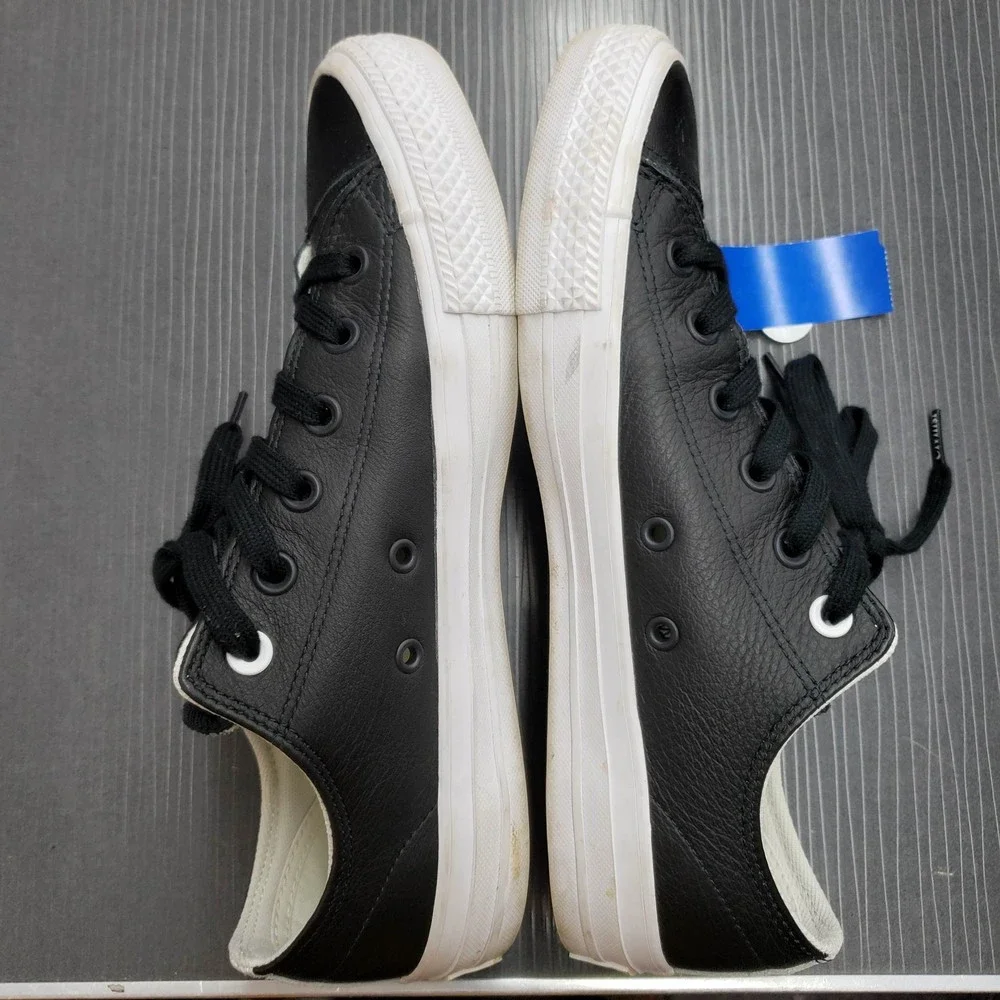 Converse Civilist Women's size 10 Men's Size 8 Black & White Leather Sneakers - Picture 5 of 10